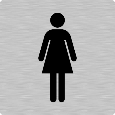 Toilettenschild Frau